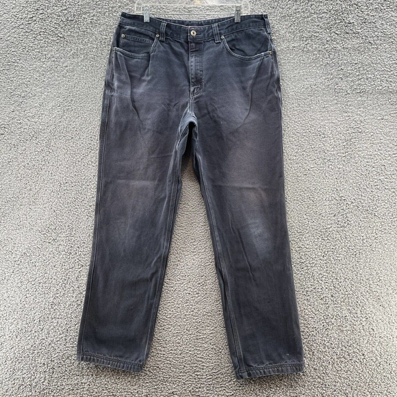 Duluth Pants Duluth Trading Pants Men 38x33 Blue Canvas Work Wear Heavy Duty Pant Poshmark